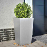 Garden Planter 45x45x75 cm Galvanised Steel 851104
