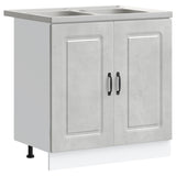Kitchen Cabinet with Door Kalmar 2 pcs Grey 80 x 46 x 81.5 cm 3315005
