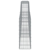 Arched Gabion Basket 400x30x80/100 cm Galvanised Iron 153524