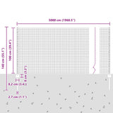 Fence and Post Green 1 x 50 m Steel 3336517