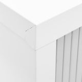 Sliding Door Cabinet Grey 90x40x90 cm Steel 336430