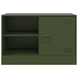 TV Cabinet Olive Green 67x39x44 cm Steel 841699
