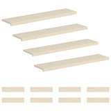Stair Tread 12 pcs 120 x 30 x 2 cm White Solid Oak Wood 3449416