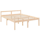 Senior Bed without Mattress 160x200 cm Solid Wood 3195426