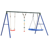 Outdoor Swing Set with Swing, Disc Swing, Nest Swing 3283634