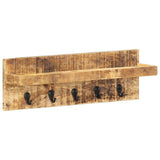 Wall Mounted Coat Rack 60x15x20 cm Solid Rough Mango Wood 286469