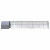 Outdoor Chicken Coop 3x12x2 m Galvanised Steel 3095477