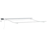 Manual Retractable Awning with LED Brown 300x250 cm 3215374