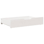 ZNTS Under-Bed Drawers 2 pcs White 80x55x17 cm Solid Wood Pine 850930