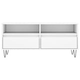 TV Cabinet White 100x34.5x44.5 cm Engineered Wood 831236