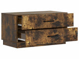 Bedside Cabinet Smoked Oak 62 x 34.5 x 44.5 cm Engineered Wood 895240