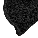 Stair Mats 10 pcs 56x17x3 cm Black Half Round 149785