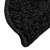 Stair Mats 10 pcs 56x17x3 cm Black Half Round 149785