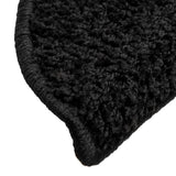 Stair Mats 10 pcs 56x17x3 cm Black Half Round 149785