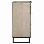 Sideboards 2 pcs White 60 x 33.5 x 75 cm Solid mango wood 3310046