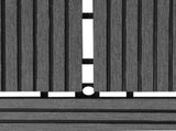 Decking Tile 11 pcs Grey 30 x 30 cm WPC 42046661