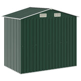 Garden Shed with Rack Green 205x130x183 cm Iron 47104