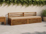 2-Piece Bench Cushions SOEST 2 pcs 100% Polyester Sand 950075