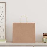 Paper Bags 250 pcs with Handles Brown 32x22x28 cm 4101596