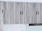Wall Cabinet LUCCA Grey Sonoma 60 x 31 x 100 cm Engineered Wood 885141