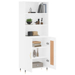 Highboard White 69.5x34x180 cm Engineered Wood 3189933