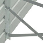 Garden Raised Bed Galvanised Steel 400x80x45 cm Brown 47058