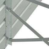 Garden Raised Bed Galvanised Steel 400x80x45 cm Brown 47058