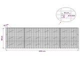 Gabion with 5 mm Wire and 5x10 cm Mesh 400x10x150 cm 3464474