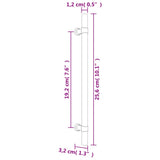 Cabinet Handles 20 pcs Bronze 192 mm Stainless Steel 3203703