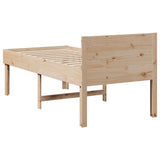 Bed Frame without Mattress 90x200 cm Solid Wood Pine 855738