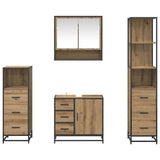 Bathroom Furniture Set 4 pcs Artisan Oak Engineered Wood 3402498