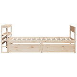Bed Frame without Mattress 90x190 cm Single Solid Wood Pine 3306402