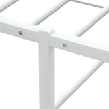 Bed Frame without Mattress White 90x200 cm Metal 4017422