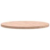 Table Top 90x4 cm Round Solid Wood Beech 355926