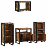 Bathroom Furniture Set 4 pcs Multicolour Solid Reclaimed Wood 3305669