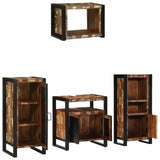 Bathroom Furniture Set 4 pcs Multicolour Solid Reclaimed Wood 3305669