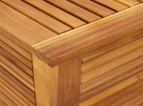 Garden Storage Box with Louver 150x50x56 cm Solid Wood Acacia 365842