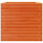 ZNTS Garden Planter Wax Brown 50x50x45.5 cm Solid Wood Pine 847245