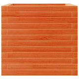 ZNTS Garden Planter Wax Brown 50x50x45.5 cm Solid Wood Pine 847245