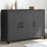 Sideboard Black 100.5x39x72 cm Steel 846680