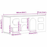 TV Cabinet Artisan Oak 100 x 35 x 40 cm Engineered Wood 891273