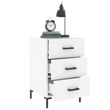 Bedside Cabinet White 40x40x66 cm Engineered Wood 827660