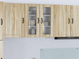 Wall Glass Cabinet LUCCA Sonoma Oak 60 x 31 x 80 cm 885087