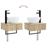 Bathroom Furniture Set 5 pcs Sonoma Oak 33 x 34.5 x 100 cm 3405965