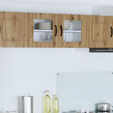 Wall Glass Cabinet LUCCA Artisan Oak 80 x 31 x 40 cm 884954