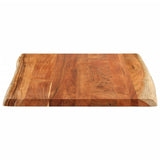 Table Top 100x80x2.5 cm Rectangular Solid Wood Acacia Live Edge 370628