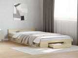 Bed Frame with Storage Sonoma Oak 80 x 200 cm Engineered Wood 3429598
