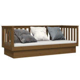 Day Bed without Mattress Honey Brown 75x190 cm Small Single Solid Wood Pine 821577