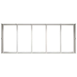 Planter 200x80x40 cm Stainless Steel 860756