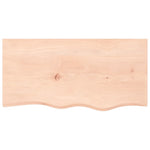 ZNTS Wall Shelf 80x40x cm Untreated Solid Wood Oak 363547